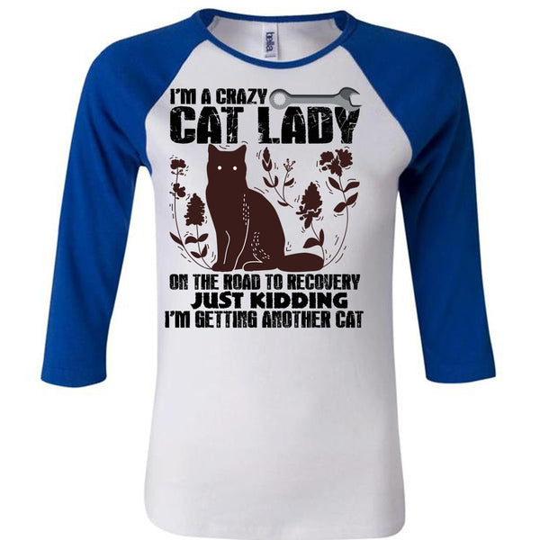 I'm A Crazy Cat Lady On The Road T Shirt, I Love My Cat T Shirt, Awesome T-Shirts