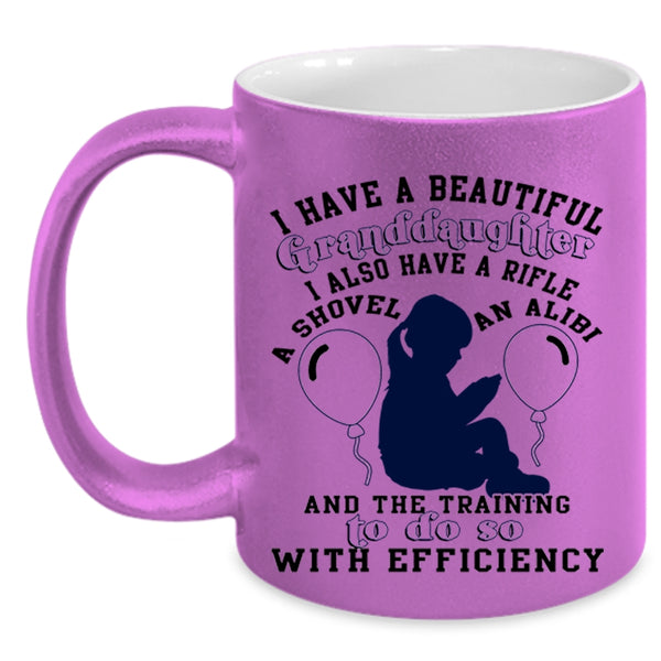 Cute Grandparent Coffee Mug, I Have A Beautiful Granddaughter Accent Mug