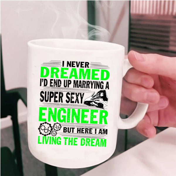Just Married Coffee Mug, I'd End Up Marrying An Engineer Cup