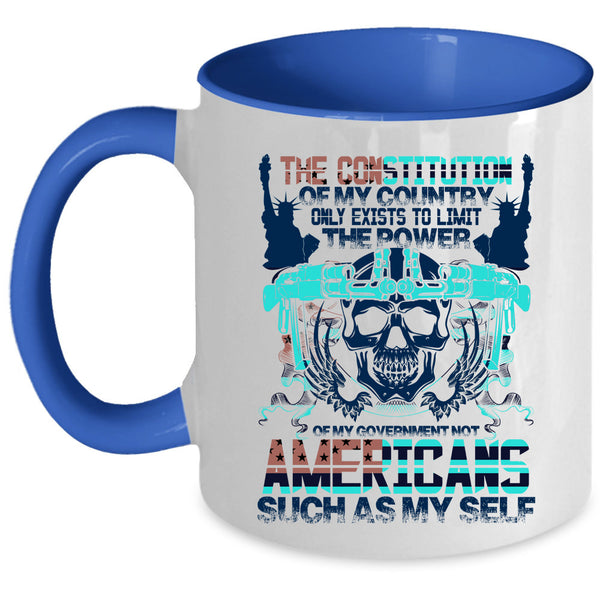 Awesome American Coffee Mug, The Constitution Of My Country Accent Mug