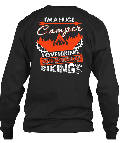 I'm A Huge Camper T Shirt, Mountain Biking T Shirt