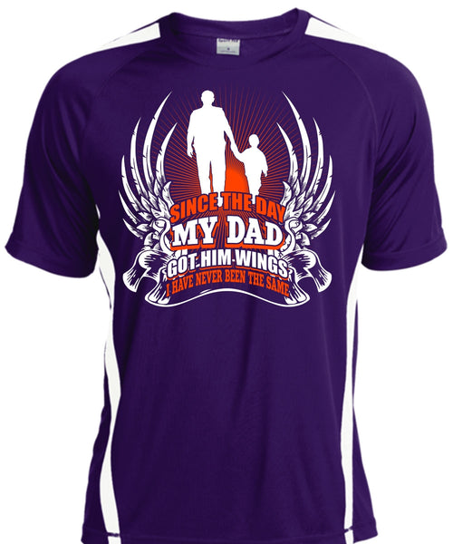 Since The Day My Dad Got Him Wings T Shirt, Being A Papa T Shirt, Cool Shirt