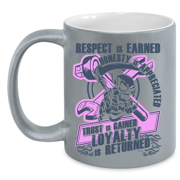 Marry A Mechanic Coffee Mug, The Secret Of Happiness Accent Mug