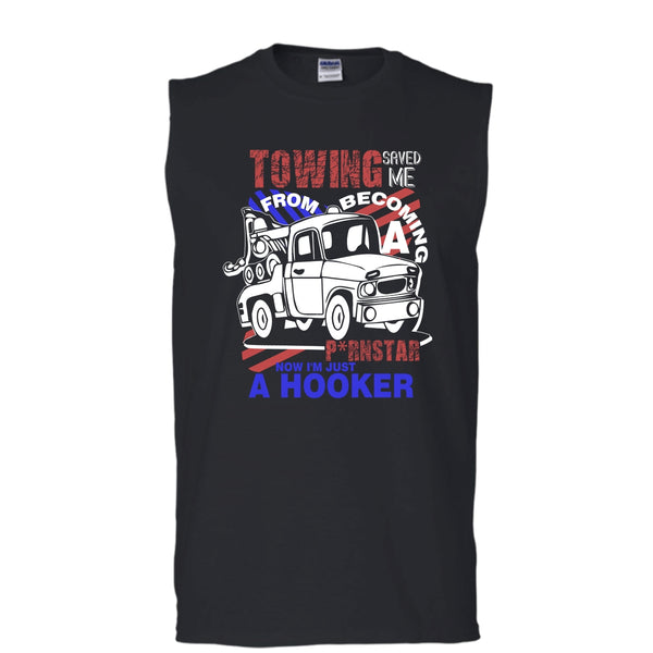 A black t-shirt with the shopify logo