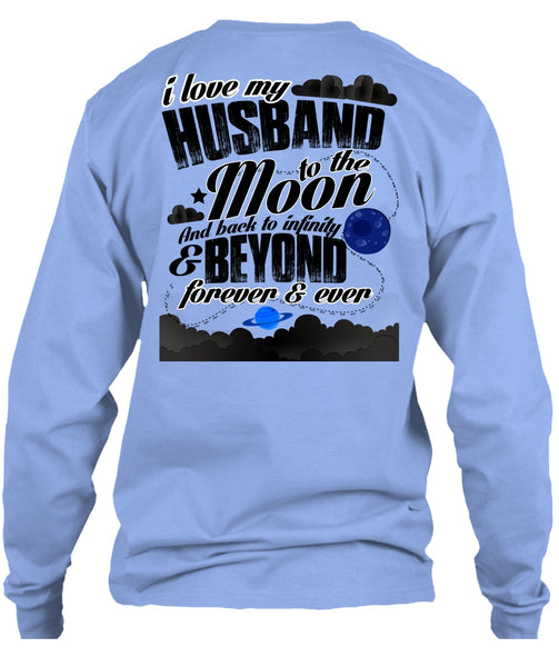 I Love My Husband T Shirt, Moon And Back T Shirt