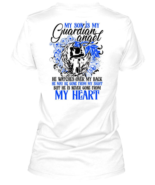 My Son Is My Guardian Angel T Shirt, I Love Son T Shirt