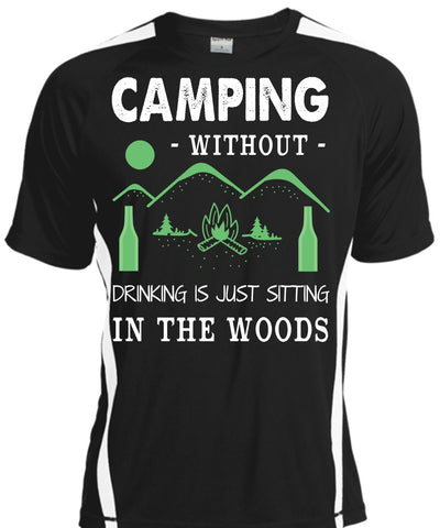 A black t-shirt with the shopify logo