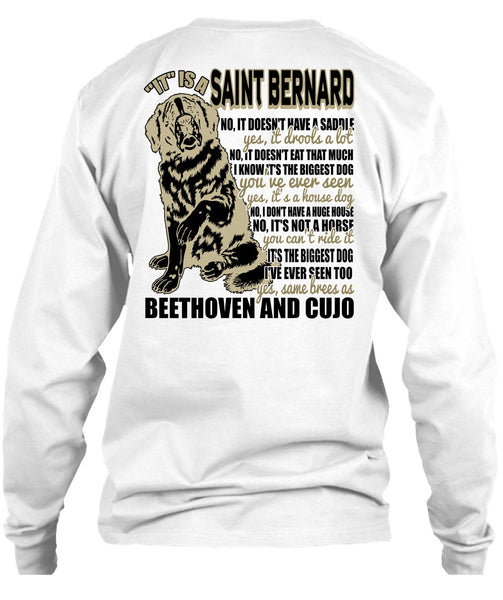 It Is A Saint Bernard T Shirt, I Love My Dog T Shirt