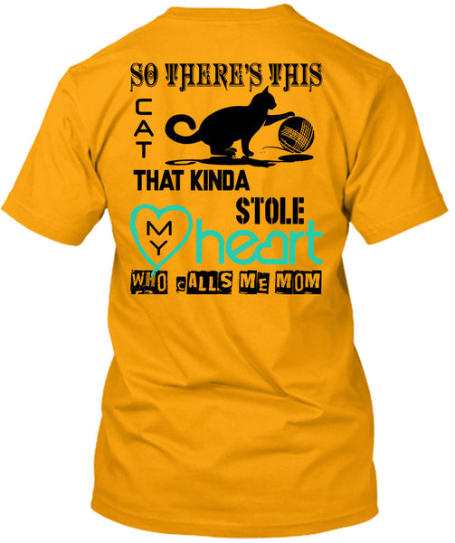 This Cat That Kinda Stole My Heart T Shirt, I Love My Cat T Shirt