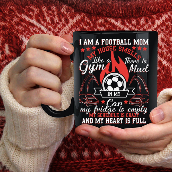 I Am A Football Mom Coffee Mug, Funny Gift For Mom Coffee Cup