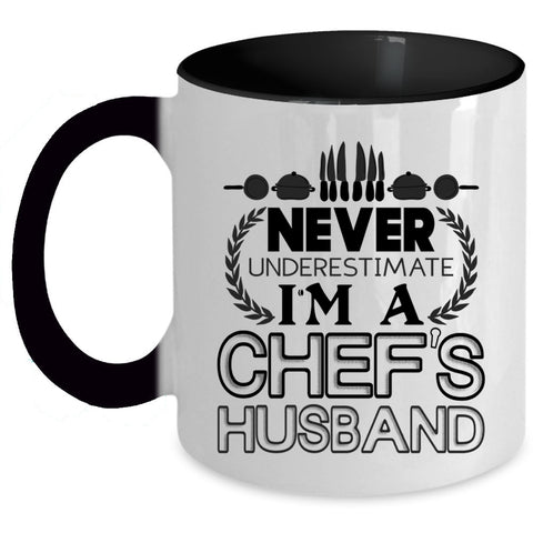 Gift For Wedding Coffee Mug, I'm A Chef's Husband Accent Mug