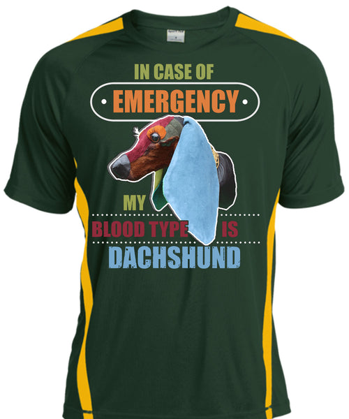 In Case Of Emergency My Blood Type Is Dachshund T Shirt, I Love My Dog T Shirt, Cool Shirt