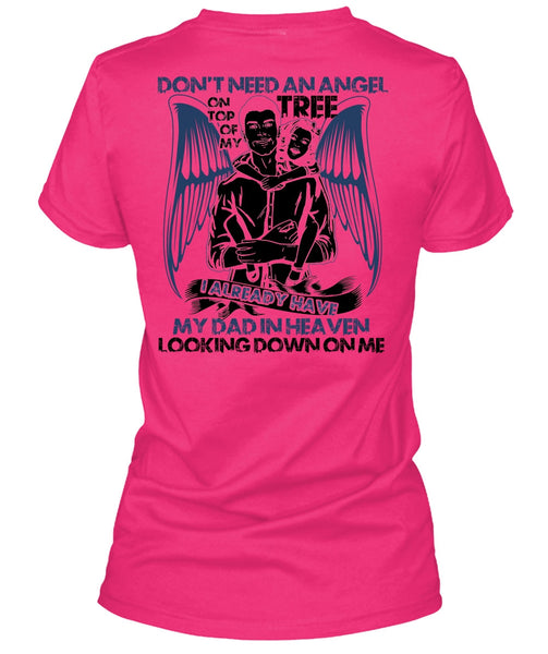 My Dad In Heaven T Shirt, I Love Papa T Shirt