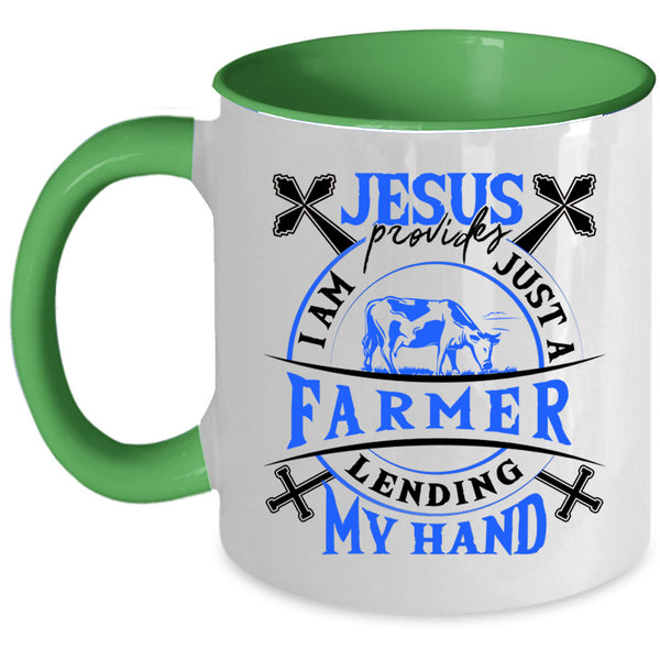 Funny Gift For Farmer Coffee Mug, I Am Just A Farmer Accent Mug
