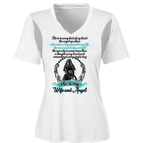 She Is My Wife And Angel T Shirt, I Love Wife T Shirt, Awesome T-Shirts