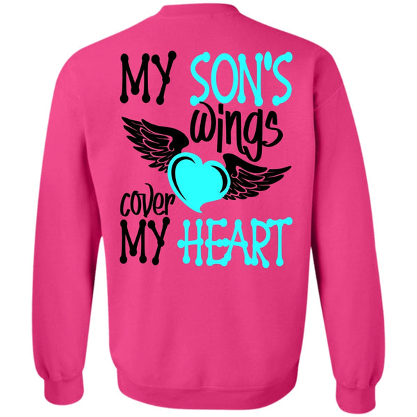 I Love Son T Shirt, My Son's Wings Cover My Heart Sweatshirt