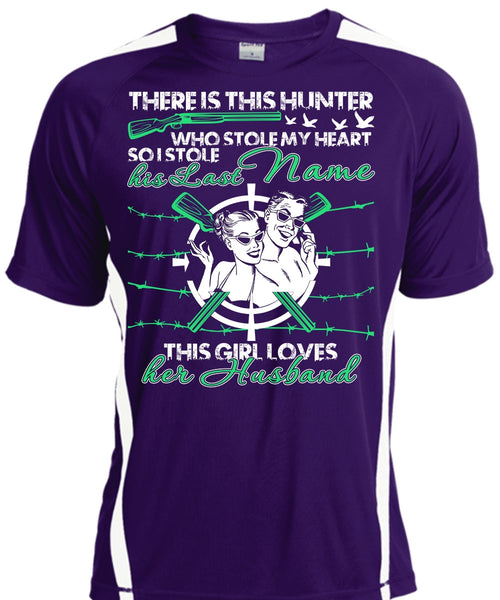 There Is This Hunter T Shirt, This Girl Loves Her Husband T Shirt, Cool Shirt