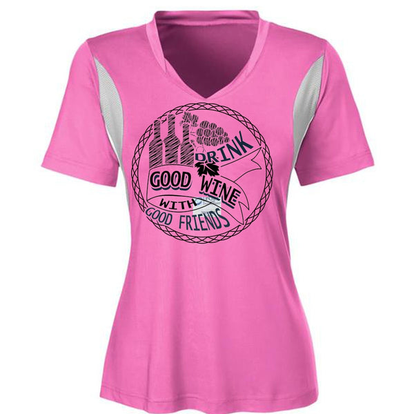 Good Drink Wine With Good Friends T Shirt, I Love Wine T Shirt, Awesome T-Shirts