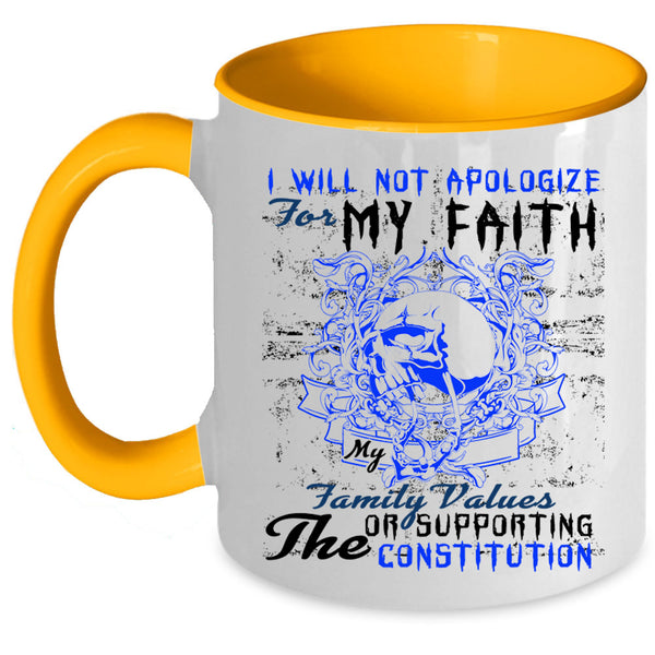 I Love My Family Coffee Mug, My Family Values Accent Mug