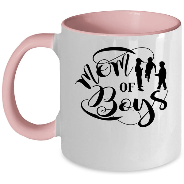 I Love My Son Coffee Mug, Mom Of Boys Accent Mug