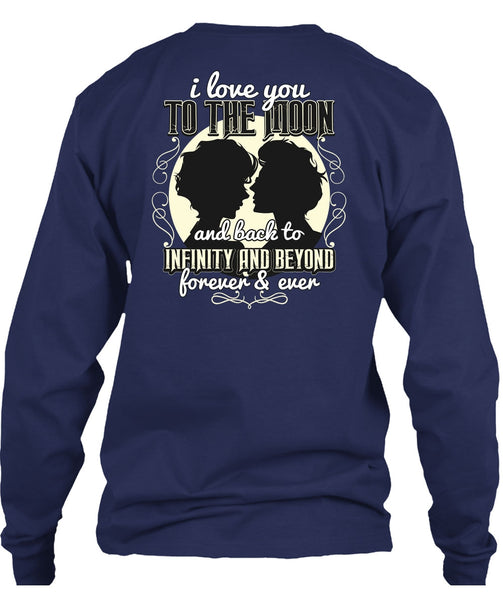I Love You To The Moon And Back T Shirt, Being A Husband T Shirt