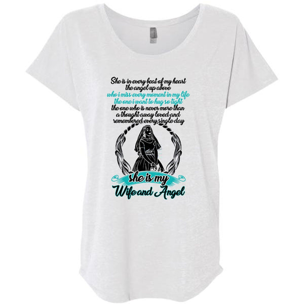 She Is My Wife And Angel T Shirt, I Love Wife T Shirt, Awesome T-Shirts