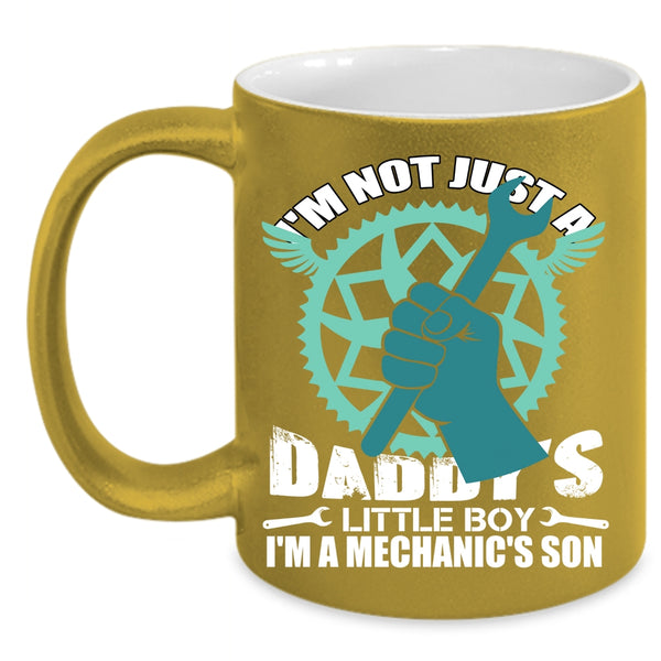 I'm A Mechanic's Son Coffee Mug, Dad And Son Coffee Cup
