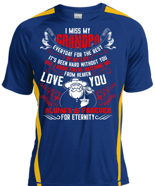 I Miss My Grandpa T Shirt, Watching Me From Heaven T Shirt, Cool Shirt