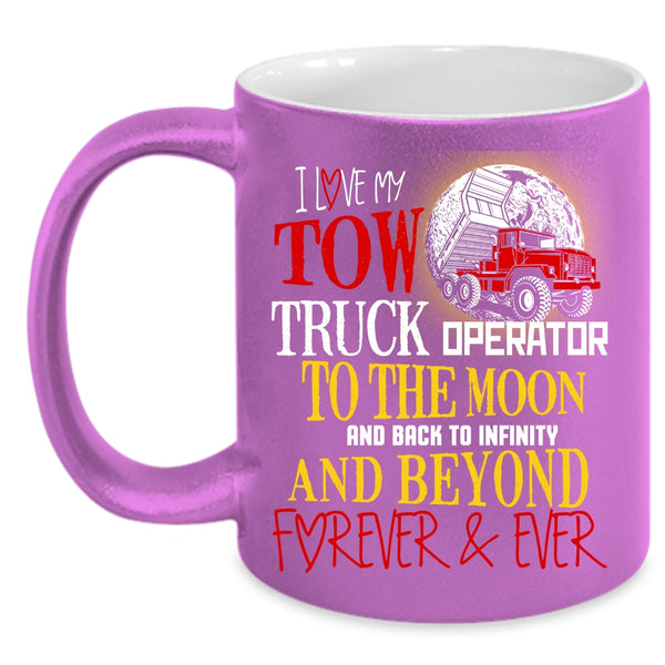 I Love My Tow Truck Operator Coffee Mug, Cute Love Coffee Cup
