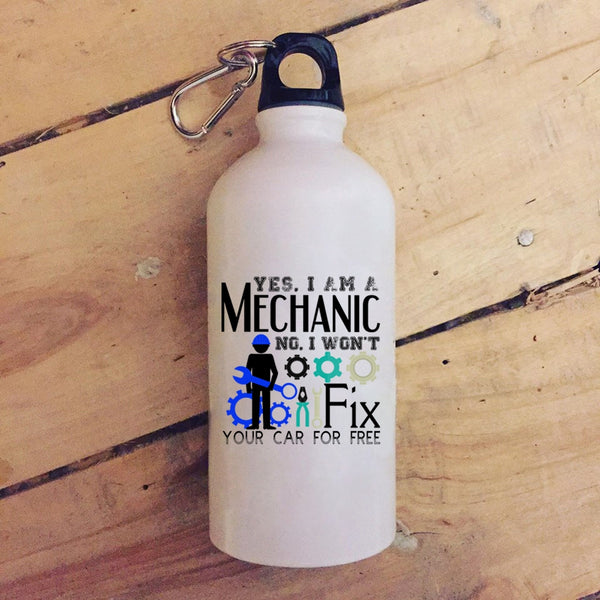 I Am A Mechanic 20 oz Stainless Steel Bottle,Funny Gift For Mechanic Outdoor Sports Water Bottle