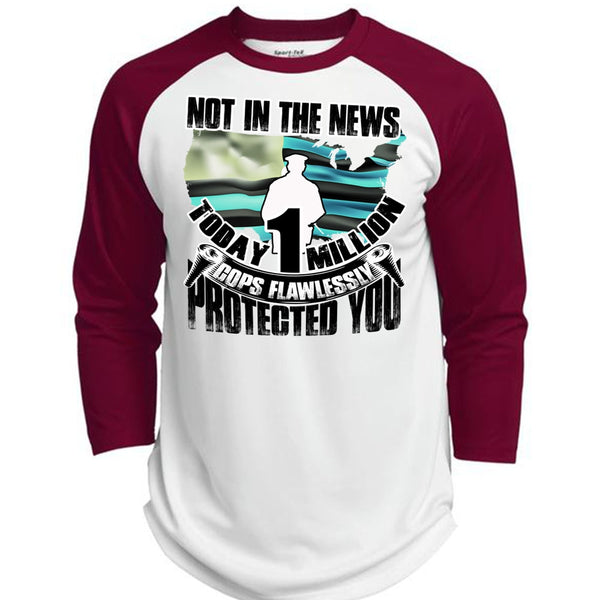 Cops Flawlessly Protected You T Shirt, I Love Police T Shirt, Awesome T-Shirts  (Polyester Game Baseball Jersey)
