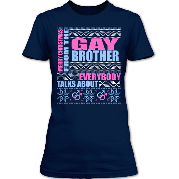Merry Christmas From The Gay brother T Shirt, Coolest Gay Brother T Shirt