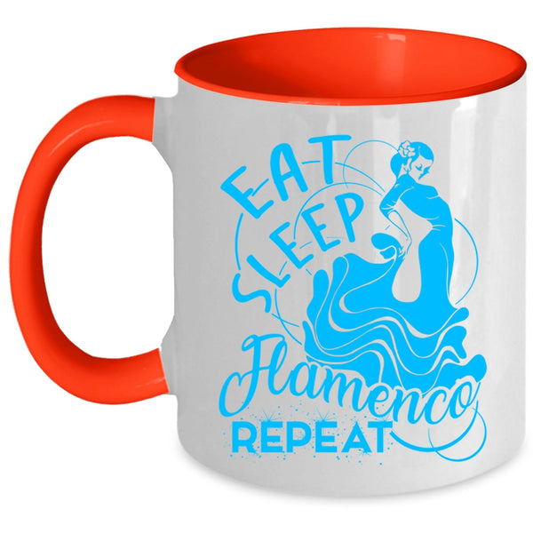 Spanish Music Coffee Mug, Eat Sleep Flamenco Repeat Accent Mug