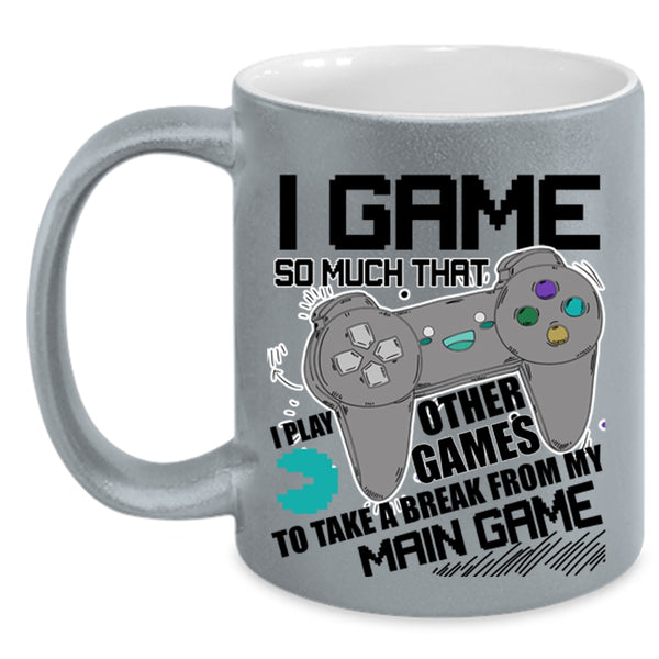 Funny Gift For Gamer Coffee Mug, I Game Accent Mug