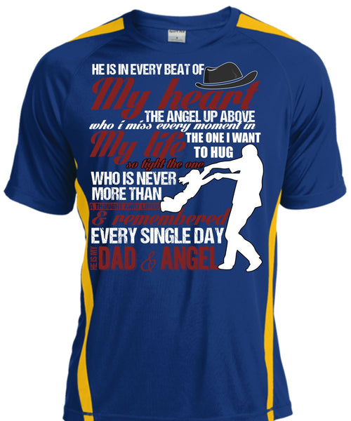 He Is My Dad And Angel T Shirt, My Heart T Shirt, Cool Shirt