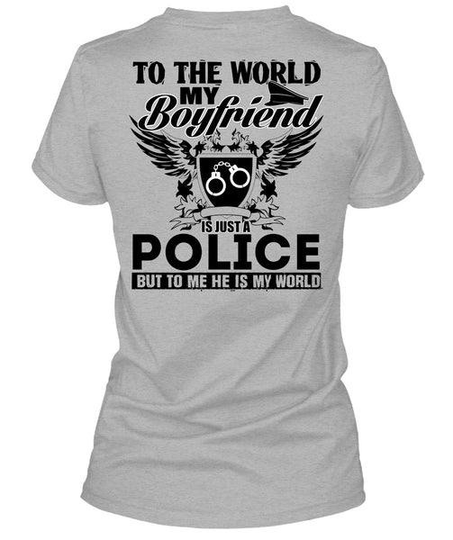 My Boyfriend Is Just A Police T Shirt, I Love Police T Shirt