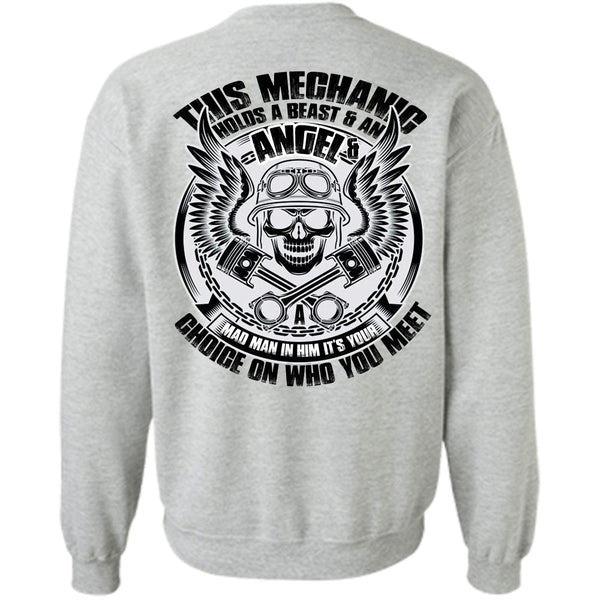 I Love Mechanic T Shirt, This Mechanic Holds A Beast Sweatshirt