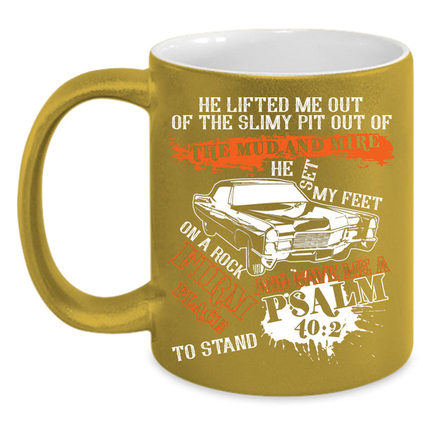 He Set My Feet On A Rock Firm Place Coffee Mug, Cool Car Driver Coffee Cup