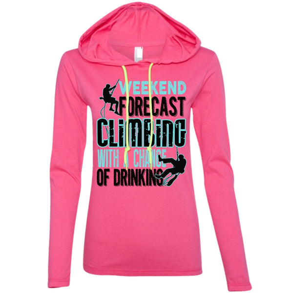 Weekend Forecast Climbing T Shirt, I Love Mountain T Shirt, Awesome T-Shirts