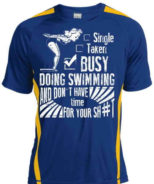 Busy Doing Swimming T Shirt, Being A Swimmer T Shirt, Cool Shirt