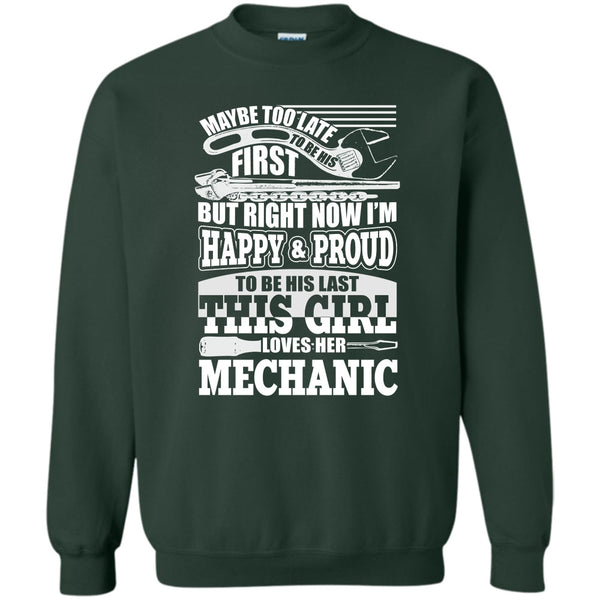 This Girl Loves Her Mechanic T Shirt, Coolest Mechanic Sweatshirt