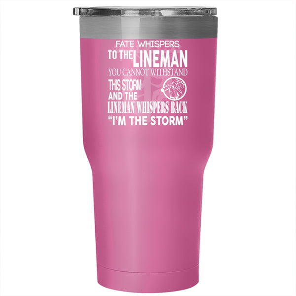Cool Linemen Tumbler 30 oz Stainless Steel, Best Gift For Lineman Travel Mug