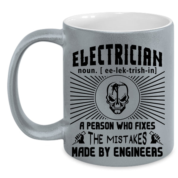 The Mistakes Made By Engineers Coffee Mug, Electrician Accent Mug