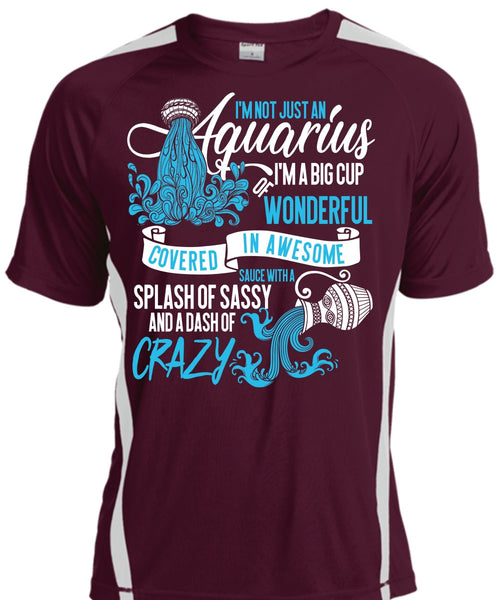 I'm Not Just An Aquarius T Shirt, Dash Of Crazy T Shirt, Cool Shirt