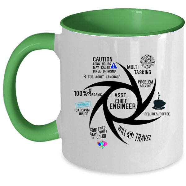 Awesome Engineers Coffee Mug, Asst Chief Engineer Accent Mug