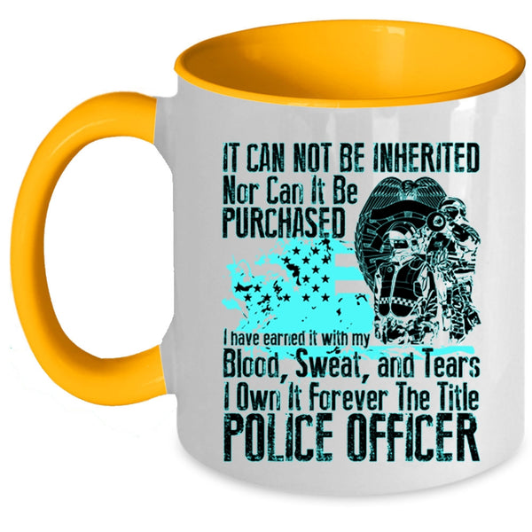 Funny Policeman Coffee Mug, The Title Police Officer Accent Mug