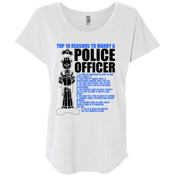 Top 10 Reasons To Marry A Police Officer T Shirt, I Love Police T Shirt, Awesome T-Shirts