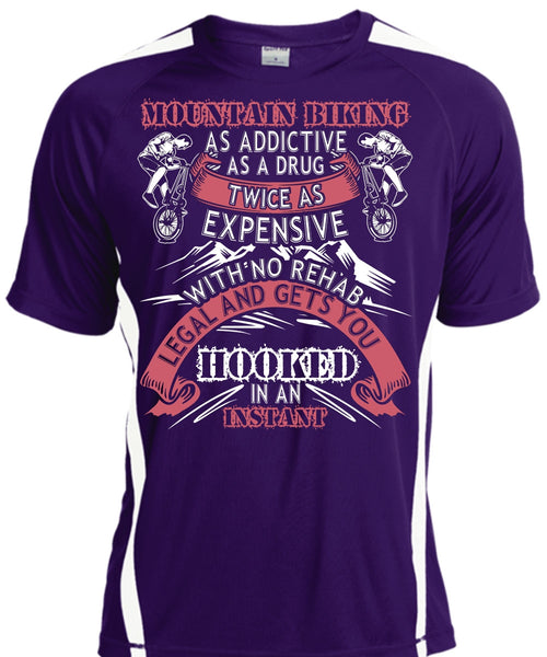 Mountain Biking T Shirt, Gets You Hooked T Shirt, Cool Shirt