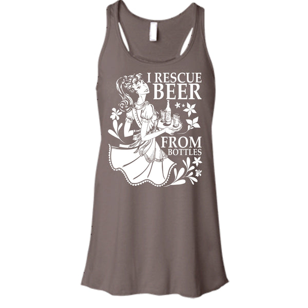 I Rescue Beer From Bottles T Shirt, Coolest Beer Drinker Tank Top