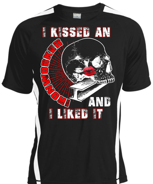 A black t-shirt with the shopify logo